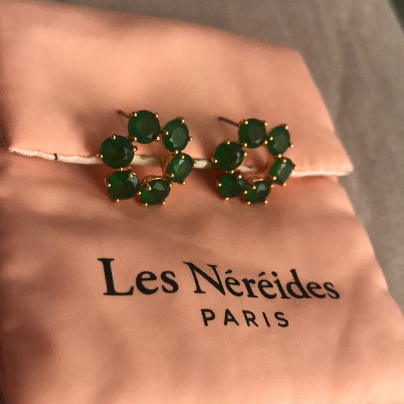 Les Néréides Jewelry - NWOT Les Néréides Paris green wreath earrings